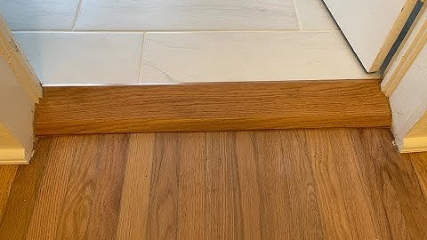 How to Install a Threshold with a Large Change in Height