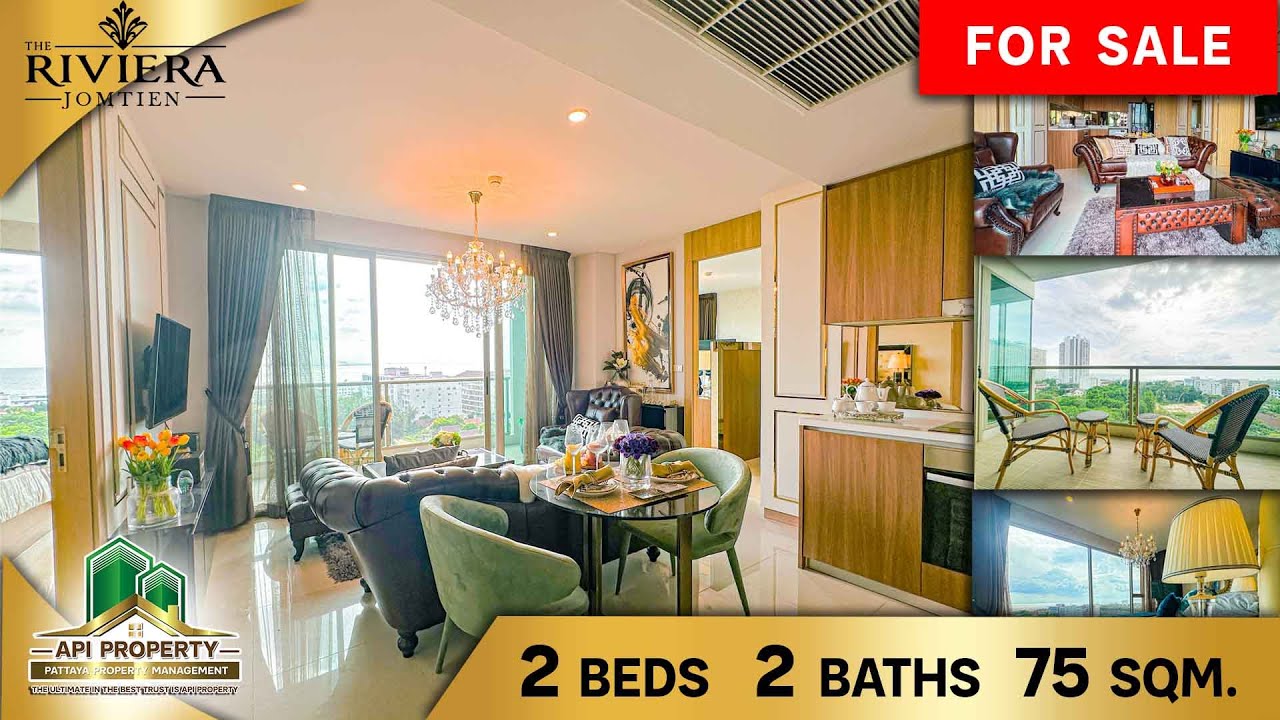 The Riviera Jomtien 2 Beds 2Baths 75 SQM (Sea view) For Sale Just 9.9 MB