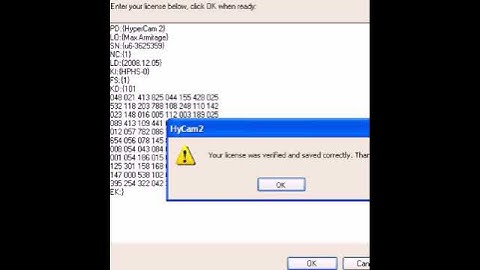 HyperCam2 License - April 2010