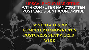 Digitally Create Computer Handwritten Postcards with Thanks.io |  Lead Generation. Grow Your Biz.