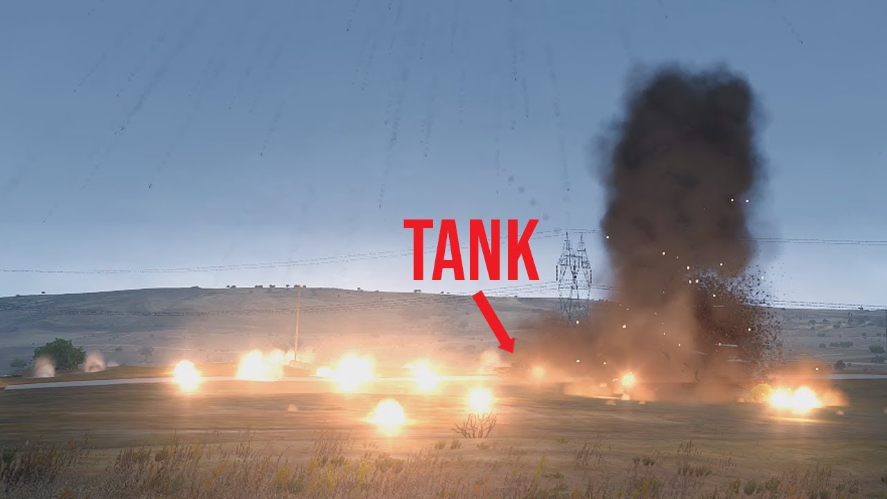 Drone Guided Artillery Destroys Multiple T-90 Tanks | ARMA 3: Milsim