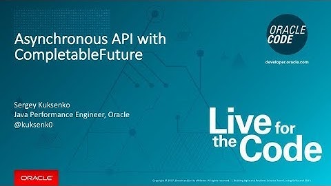 Asynchronous API with CompletableFuture