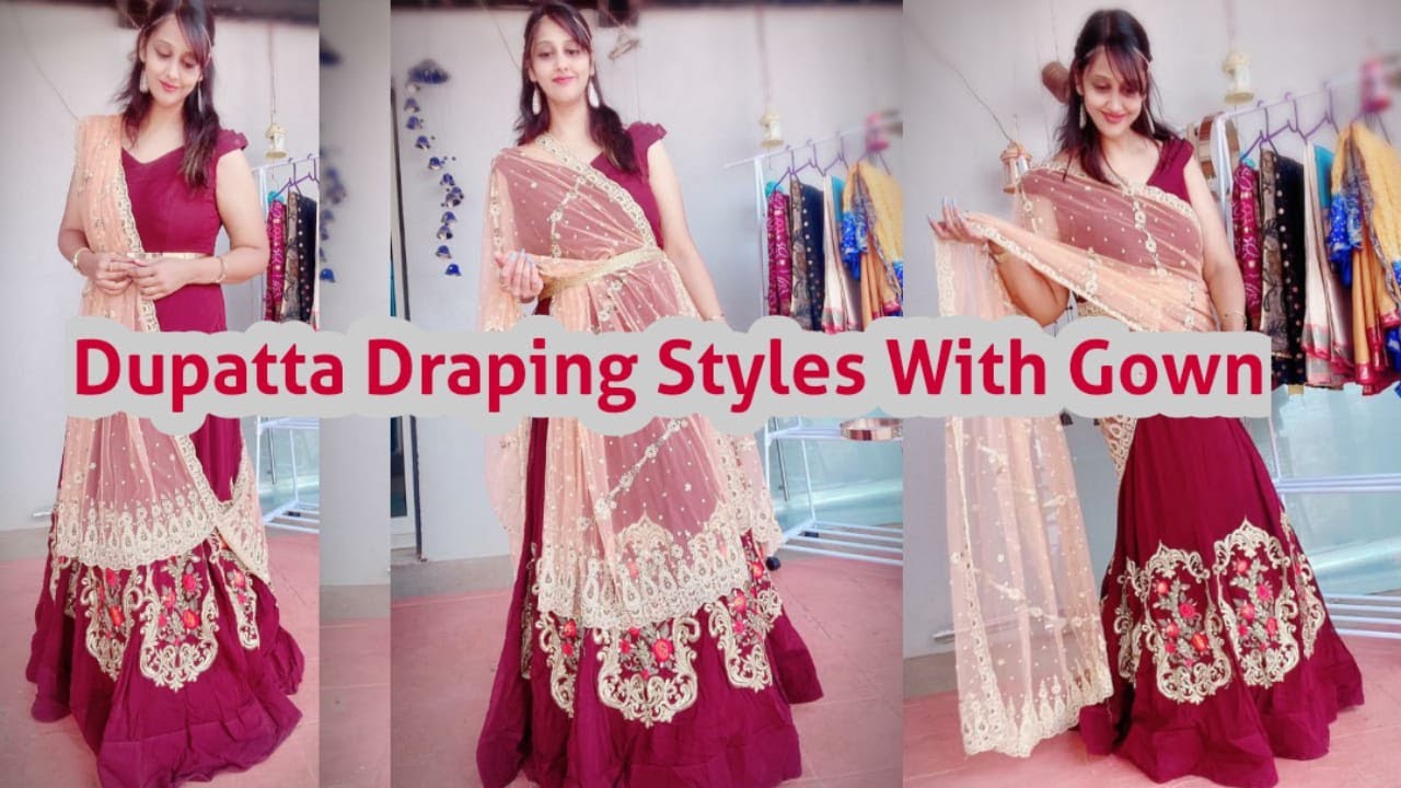 Launching New Designer Party Wear Look Gown & Dupatta Set. – Sareevillahub