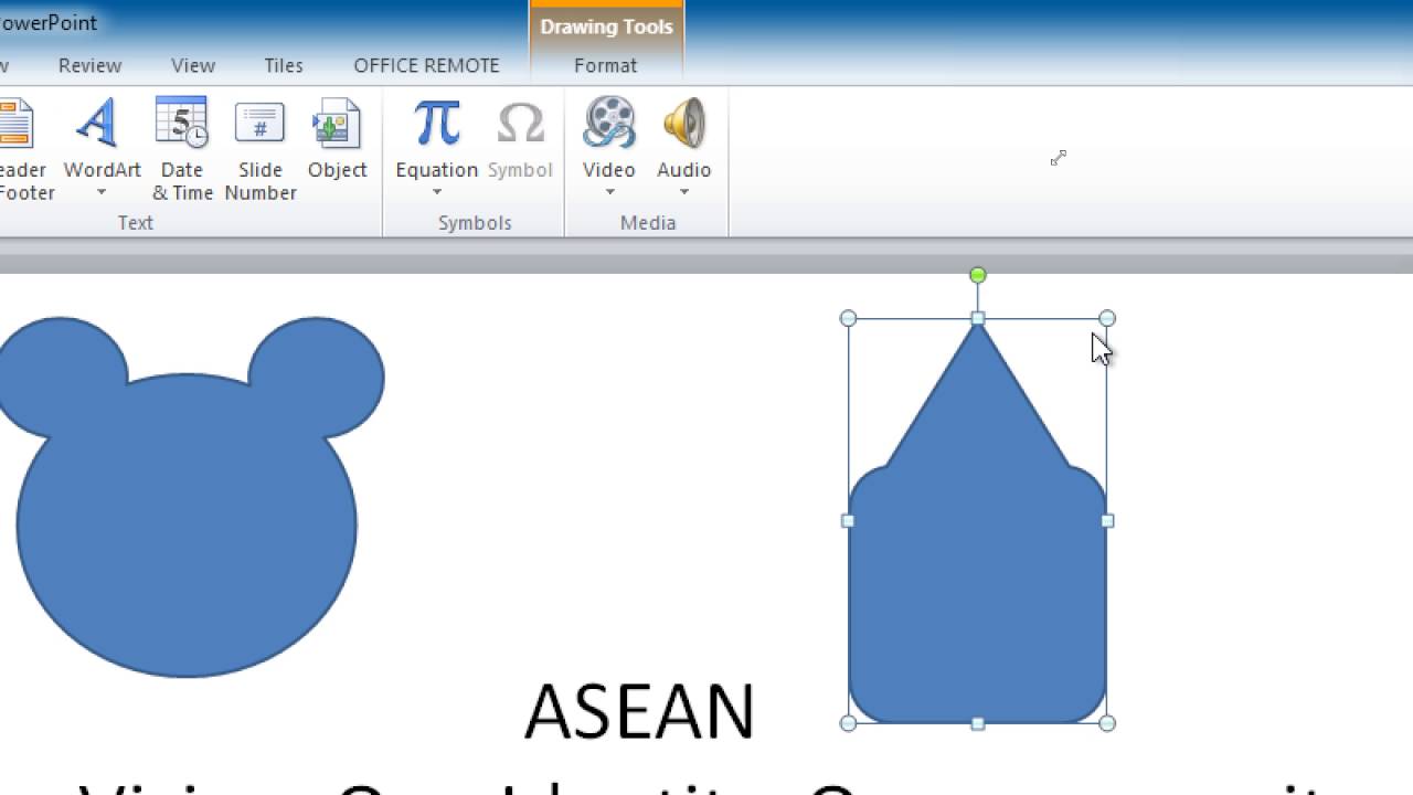 เพิ่มความสามารถให้ PowerPoint ด้วยเครื่องมือ Merge Shape (รวมรูปร่าง) และ Speak