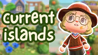 ALL MY CURRENT ISLANDS (coastal, botanical, encanto, kidcore) | Animal Crossing: New Horizons
