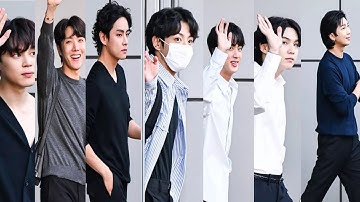BTS leaving the mnet m countdown pre-recording