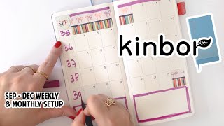 KINBOR PLANNER update: making 4 day weekly houly layout | work planner | Hobonichi, Jibun Techo dupe