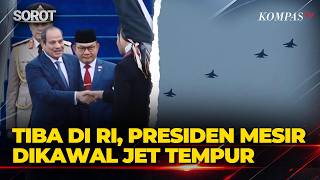 [FULL] The Moment Egyptian President El-Sisi Arrives in Indonesia, Escorted by Fighter Jets!