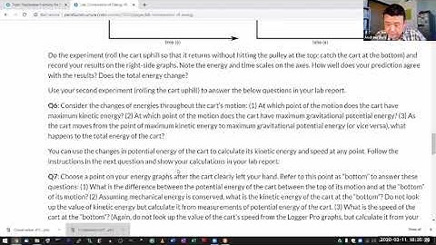 Physics 4A - Simulation Demo of Conservation of Energy Lab