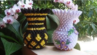 How To Make Paper Vass - Handmade Beautiful Paper Vass - Hamna Art And Crafts