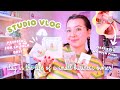 SMALL BUSINESS STUDIO VLOG ✿ a day of launch prep & a first look at the entire spring collection!