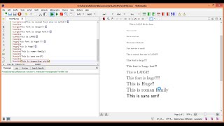 Fonts in LaTeX