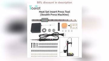 #Heat Set Insert Press Tool Stealth Press Kit Soldering Iron Tip Thread Insert Nut Embedded Kit M