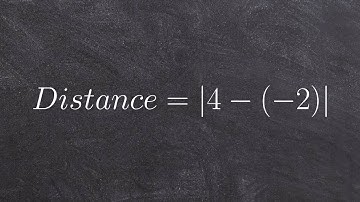 Determine the distance of two points on a number line