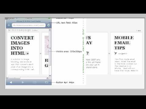 Mobile email design (Part 1 - Horizontal scroll)