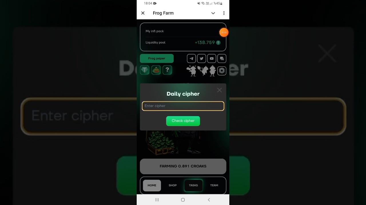 Frog Farm | 7 October | Daily Cipher