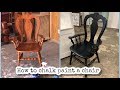 How to paint a chair with chalk paint/shabby chic - tutorial - ( Annie Sloan )