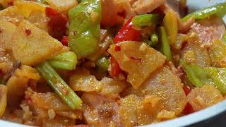 Sausage Stir Fried Potato Chips