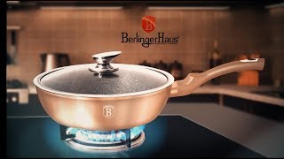 Berlinger Haus Metallic Line Rosegold Edition Deep Frypan With Lid Presentation [BH-1517N] screenshot 2