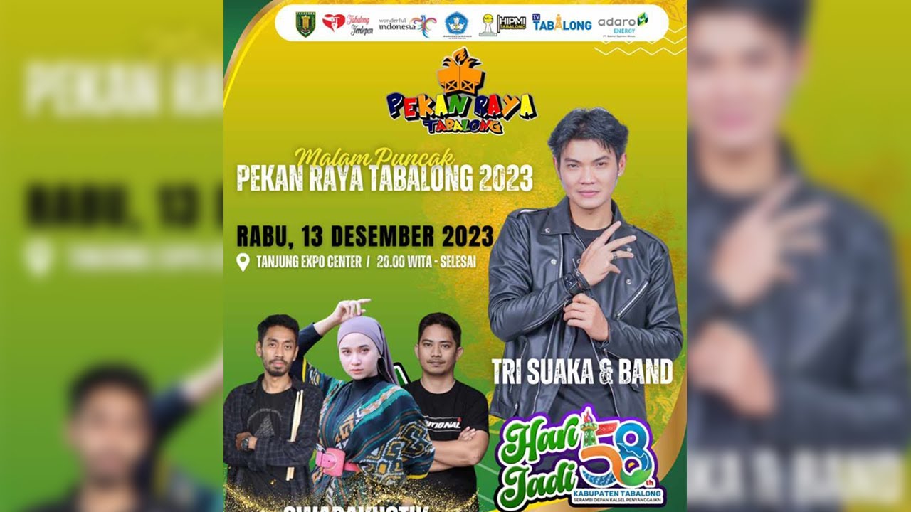 (LIVE ) - MALAM PUNCAK PEKAN RAYA TABALONG 2023 - BERSAMA TRI SUAKA & BAND