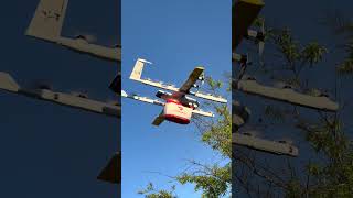 DoorDash drone leaving with an order in Matthews, NC