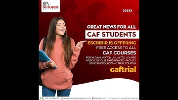 Escribir Academy | ICAP CAF Free Lectures - Complete Access - Code "caftrial"