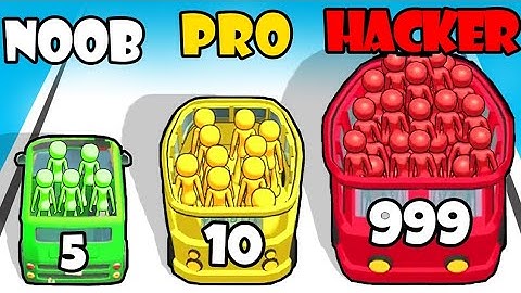 NOOB vs PRO vs HACKER - Level Up Bus | Gameplay Walkthrough (Android,iOS)