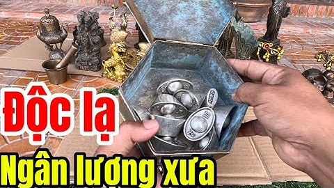 Ngân lượng xưa _ Cặp voi đồng _ Cặp bình chim công #đồcổcầnthơ #đồcổ 