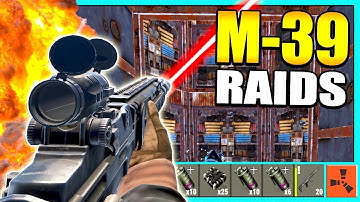 Rust M39 EMR RAIDS - Raiding a RICH CLAN BASE for JACKPOT LOOT - Solo PvP (Rust Modded Raids)