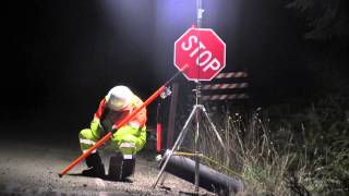 Flagger Asleep On The Job.