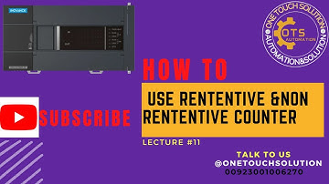 How to use Rententive &NON Rententive counter Inovance PLC programming  PLCprogramming  automation