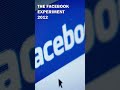 Facebooks Social Experiment To Make Users Sad. #shorts