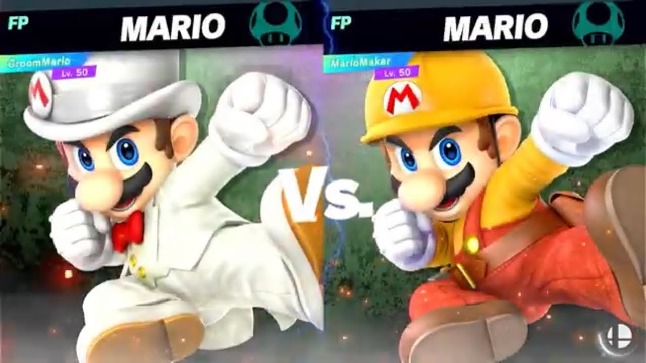 Groomp Mario Super Smash Bros Ultimate Amiibo Fights Request Groom Mario vs Mario ...