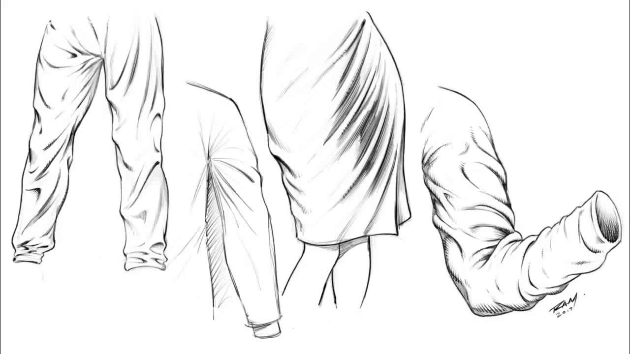 Drawing Wrinkles and Folds Studies YouTube