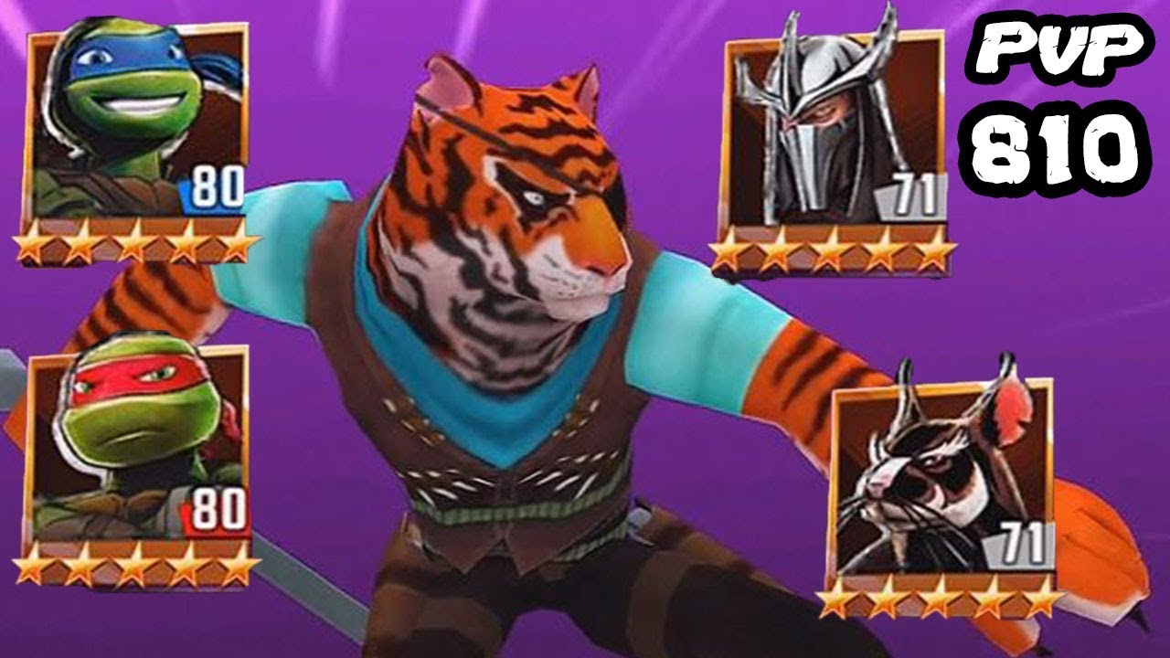 TMNT Legends PVP 810 Shredder | Tiger Claw | Splinter | Leonardo | Raphael