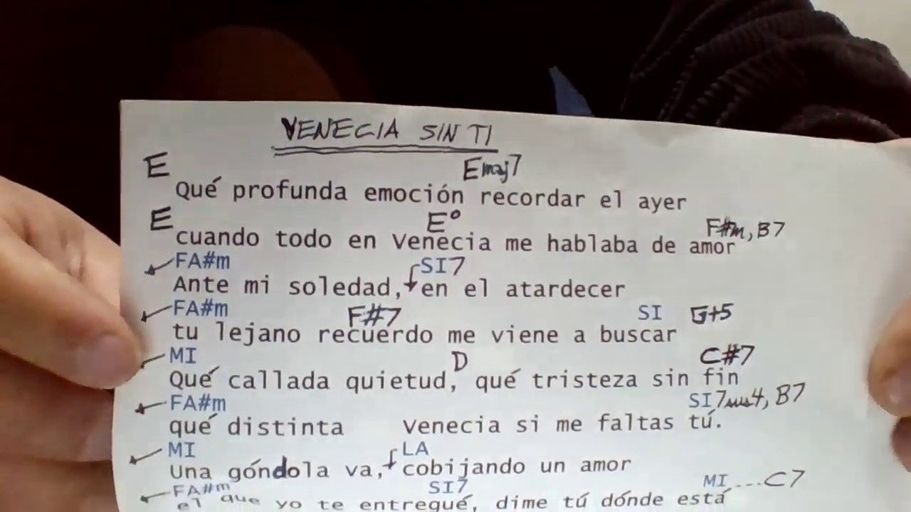 VENECIA SIN TI Charles Aznavour TUTORIAL - YouTube