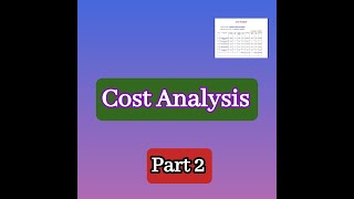 Cost Analysis in Pharmacy