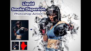 Liquid Smoke Dispersion Photoshop Action screenshot 4