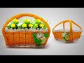 Ide Kreatif Terbaru Keranjang Bunga || beautiful basket from recycling || DIY Basket