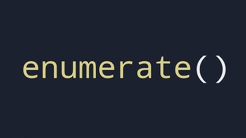 How to loop with both item and index in a PYTHON list using enumerate