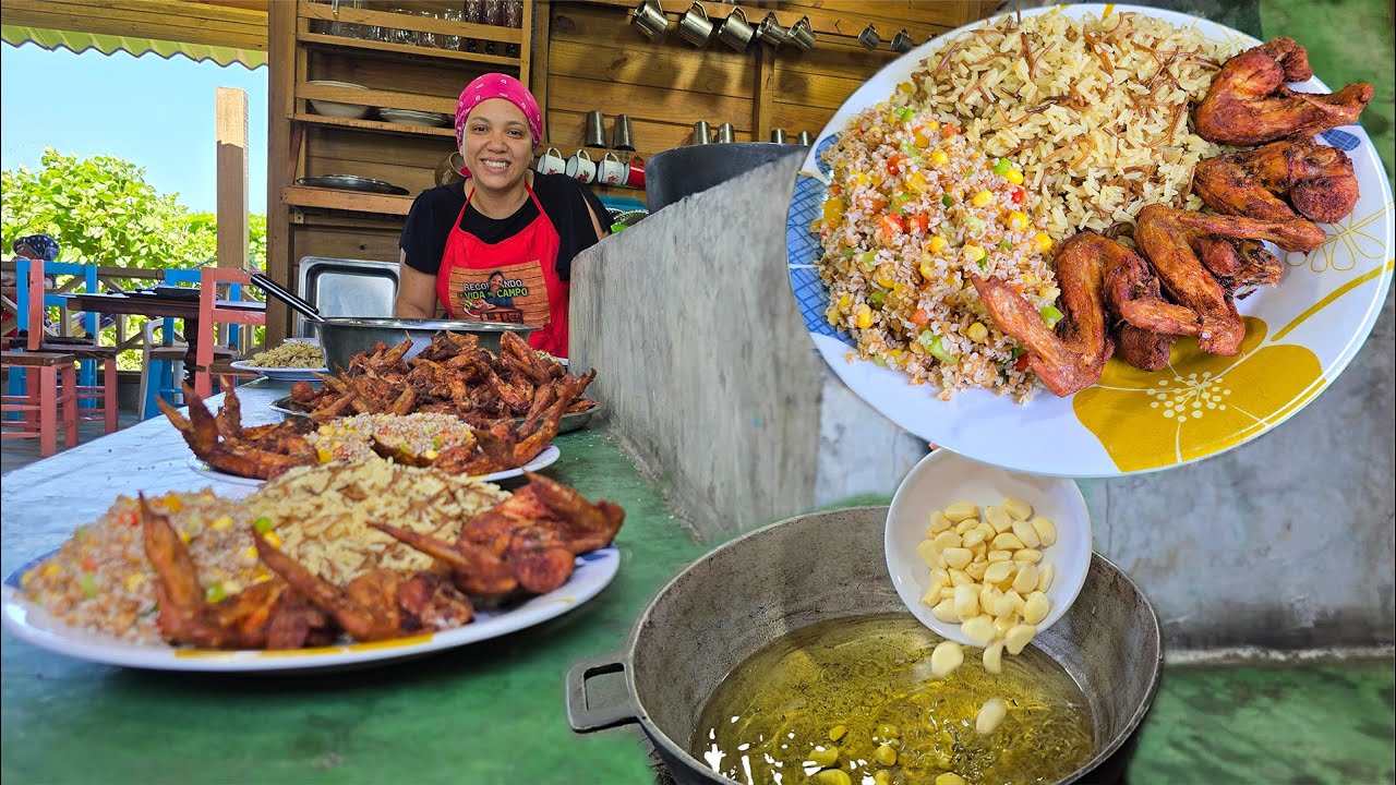 Alitas Doradas En ACEITE DE AJO 😋😍. Nueva Receta Comida típica. La vida del campo
