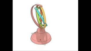 Gyroscope mechanism animation
