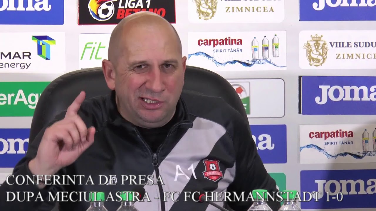 CONFERINTA DE PRESA DUPA MECIUL ASTRA - FC FC HERMANNSTADT 1-0 realitatea tv emisiuni