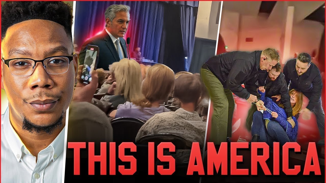 Security Firm Fired After Dragging Woman From Idaho Town Hall - YouTube