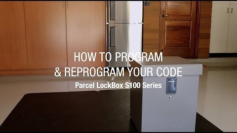 CleverMade Parcel LockBox - How to Program Your Code