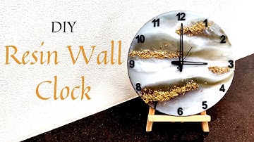 Resin wall clock making at home 😱| Resin wall clock | Resin art #1