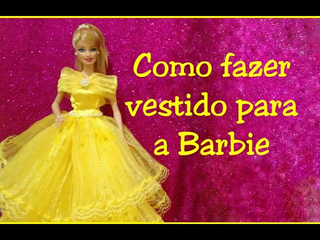 How to make Barbie dress, princess dress - YouTube
