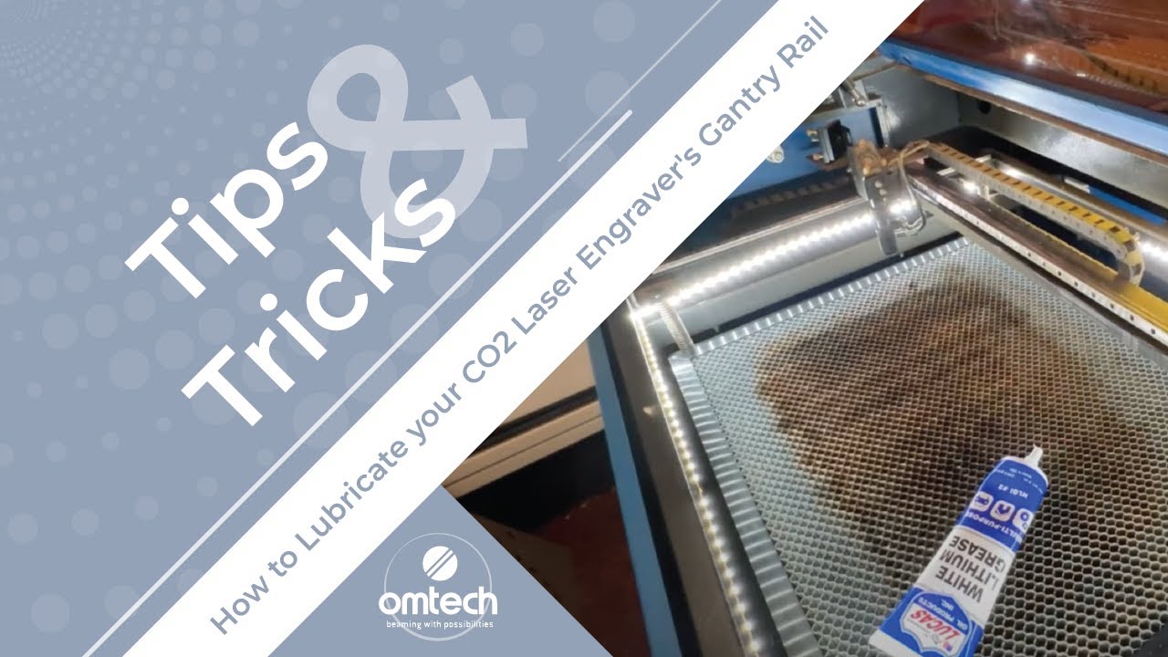 How to Lubricate your CO2 Laser Engraver's Gantry Rail Laser Engraver