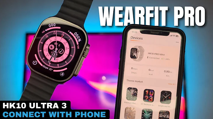 HOW TO CONNECT HK10 ULTRA 3 SMARTWATCH WITH PHONE | HK10 ULTRA 3 SMARWATCH CONNECT WITH WEARFIT PRO