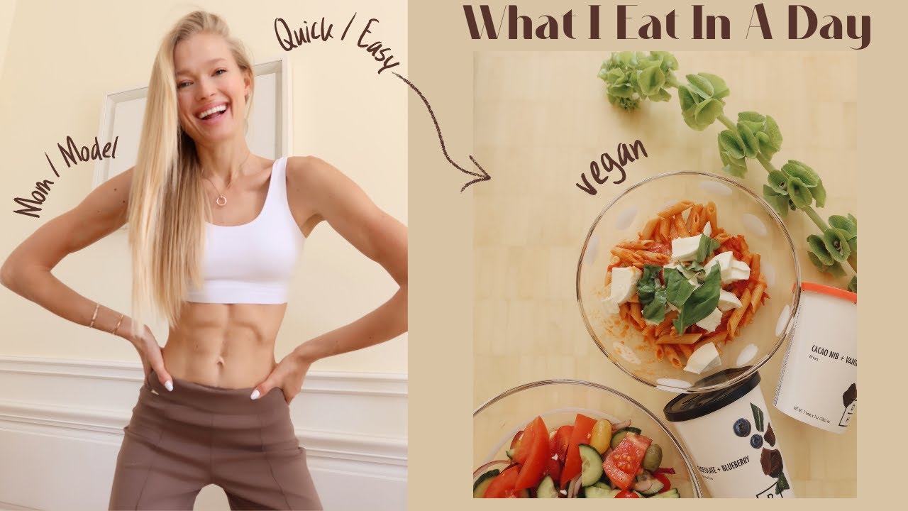 What I Eat In A Day *REALISTIC* / Victoria's Secret Model & Mom | Vita Sidorkina